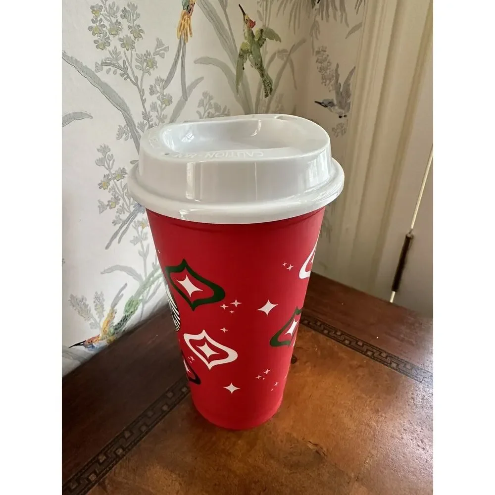 Starbucks Holiday Red Cup 2023 Christmas Collection 16 oz With Lid New Nice